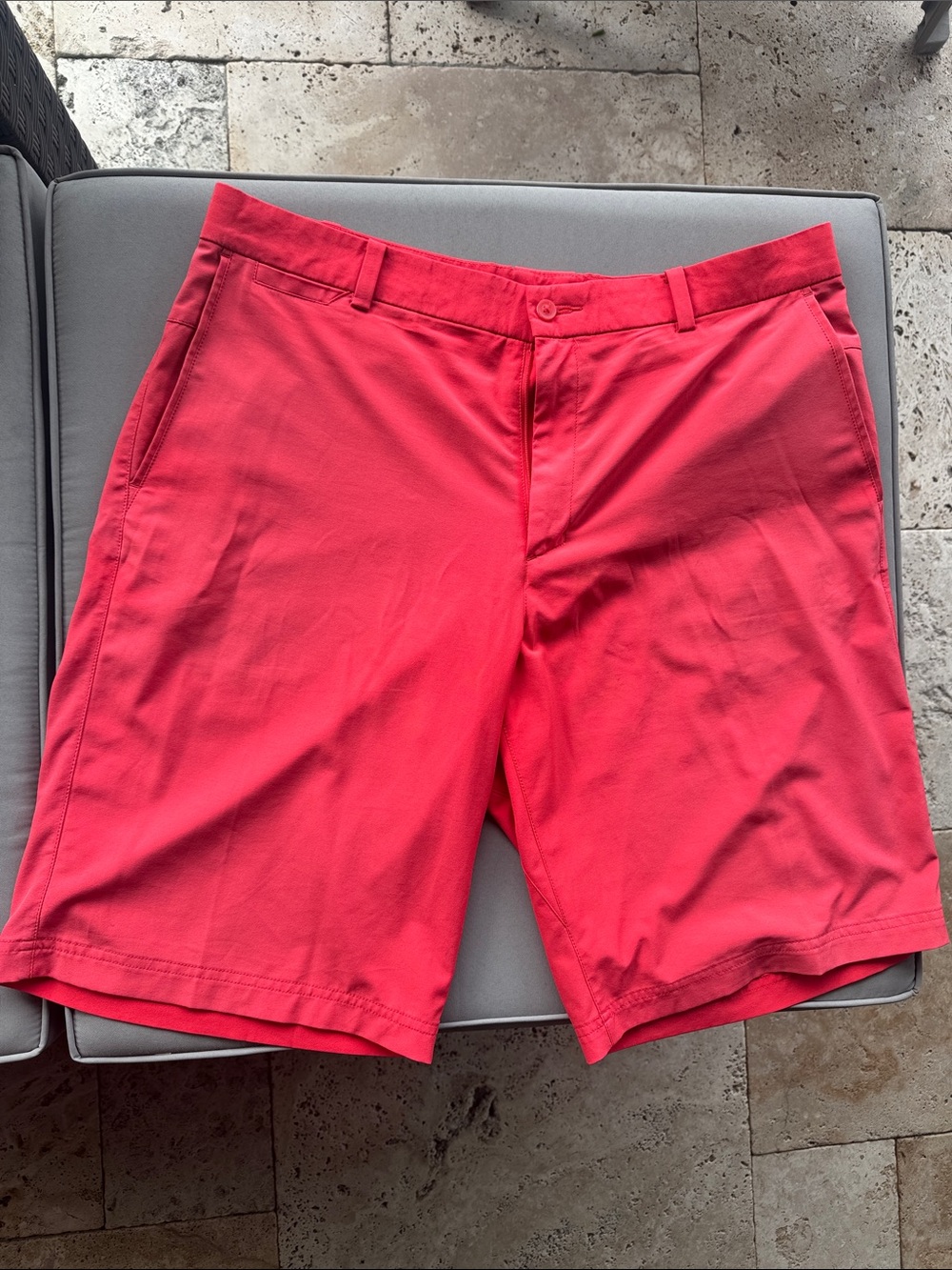 NIKE GOLF performance - Men's Coral-Red Flat Front Shorts
